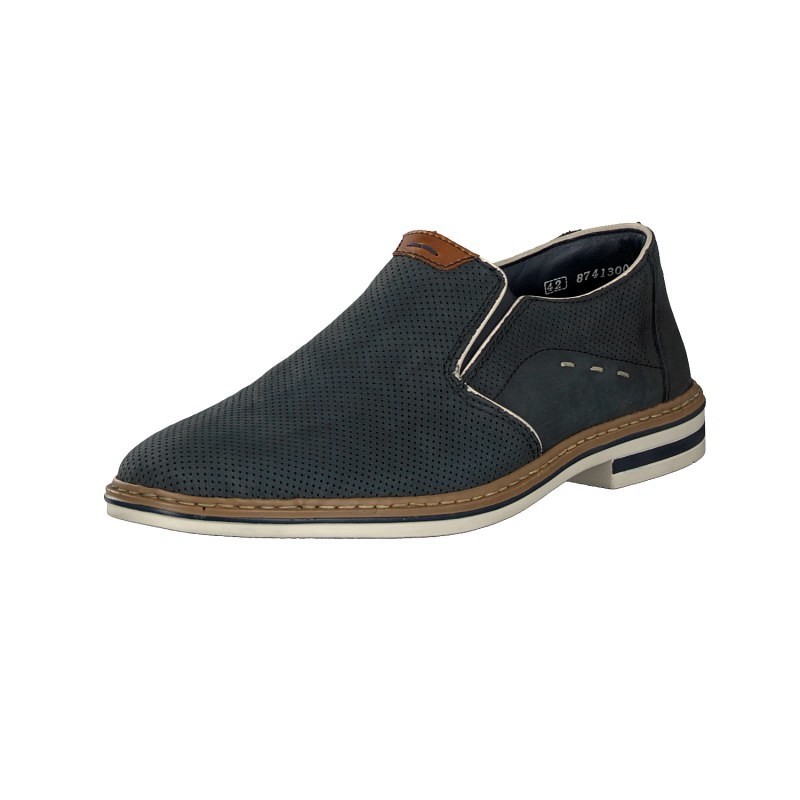 Slip On Rieker B1470-15 Para Homem - Azuis